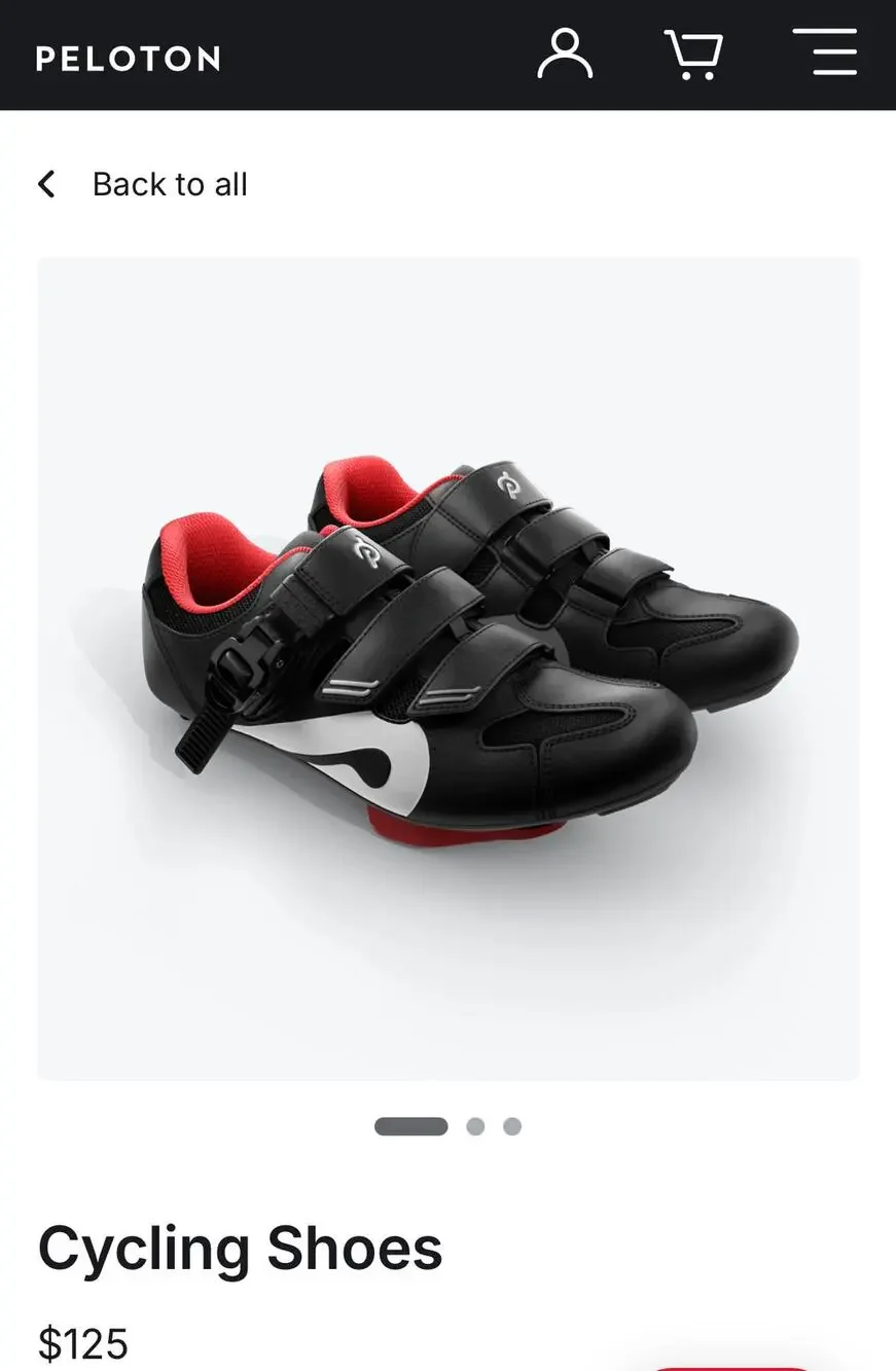 Peloton Cycling Shoes, Size 46